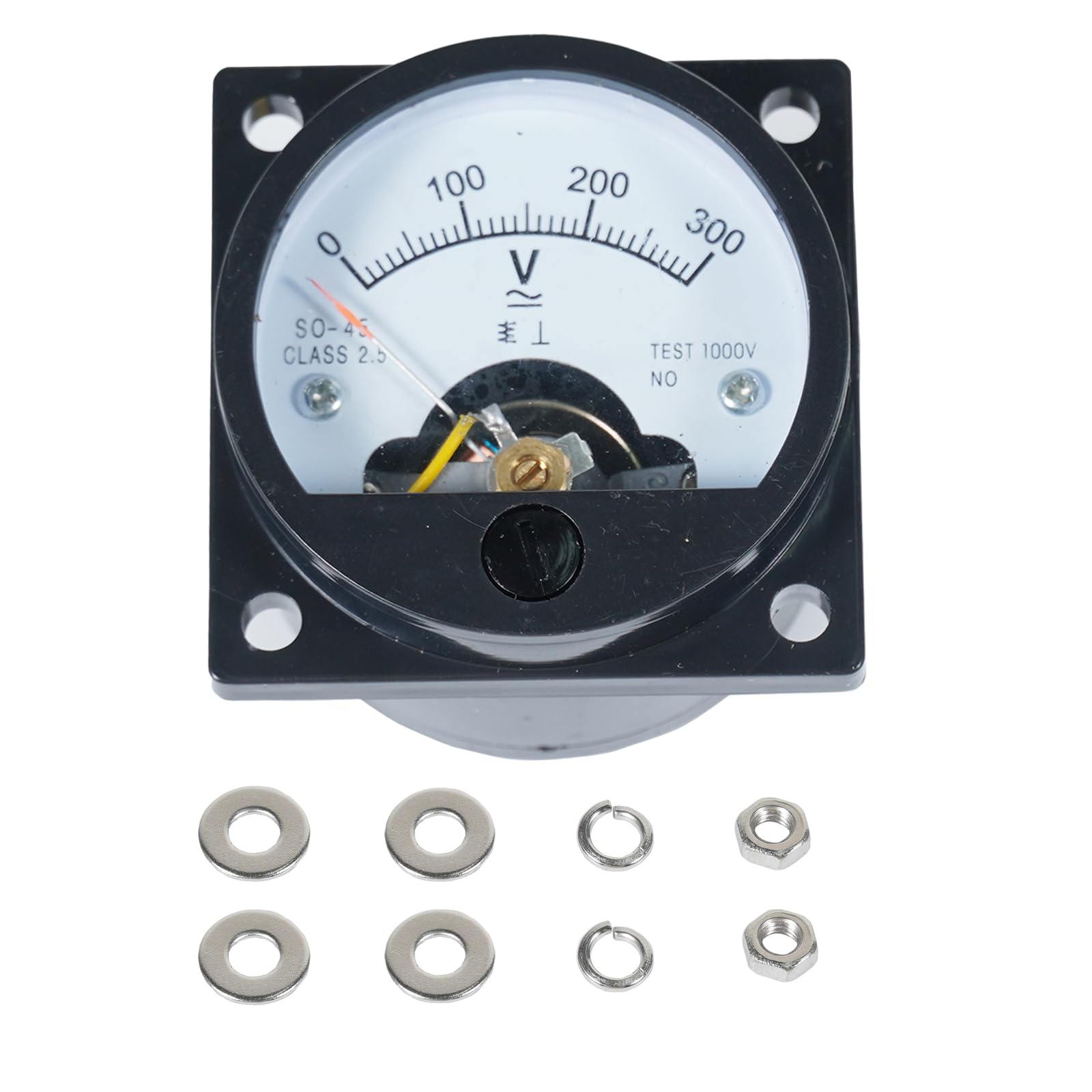 Unifizz Round Analog Dial Panel Meter Voltmeter Gauge SO-45 DC 0-300V - Accurate and Reliable Measurement