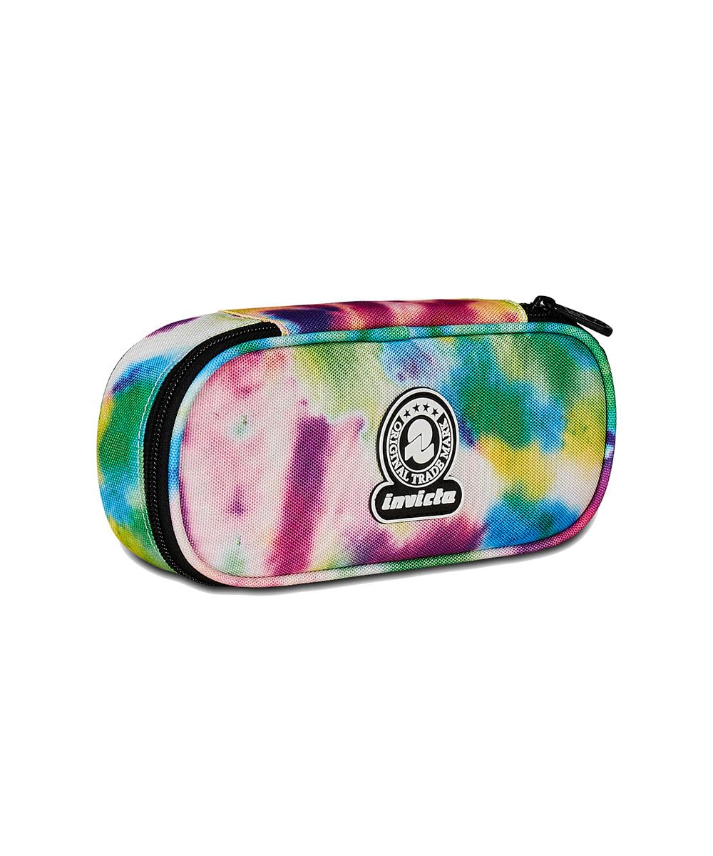 Invicta School Pencil Holder, Round Plus Fantasy, Pink and Purple, Mono Compartment with Organizer, School & Leisure, Children and Youth, Pink, School
