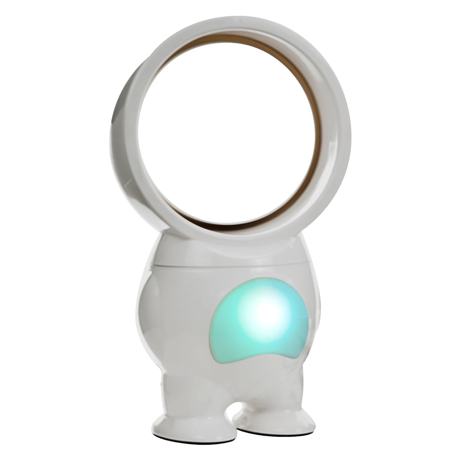 Trademark 72-HE519 TG USB Powered Robo Bladeless Fan with Light, 11-Inch