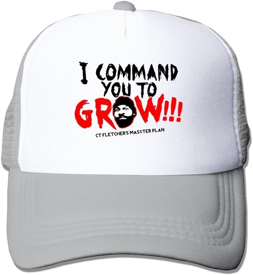 XCarmen Black CT FLETCHER I Command You To GROW Snapback Hats Cap Black Ash