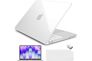 Batianda 4-in-1 Clear Case for New MacBook Neo 13 inch 2026 Release Model A3404, Ultra-Thin High Transparency Hard Shell Cove