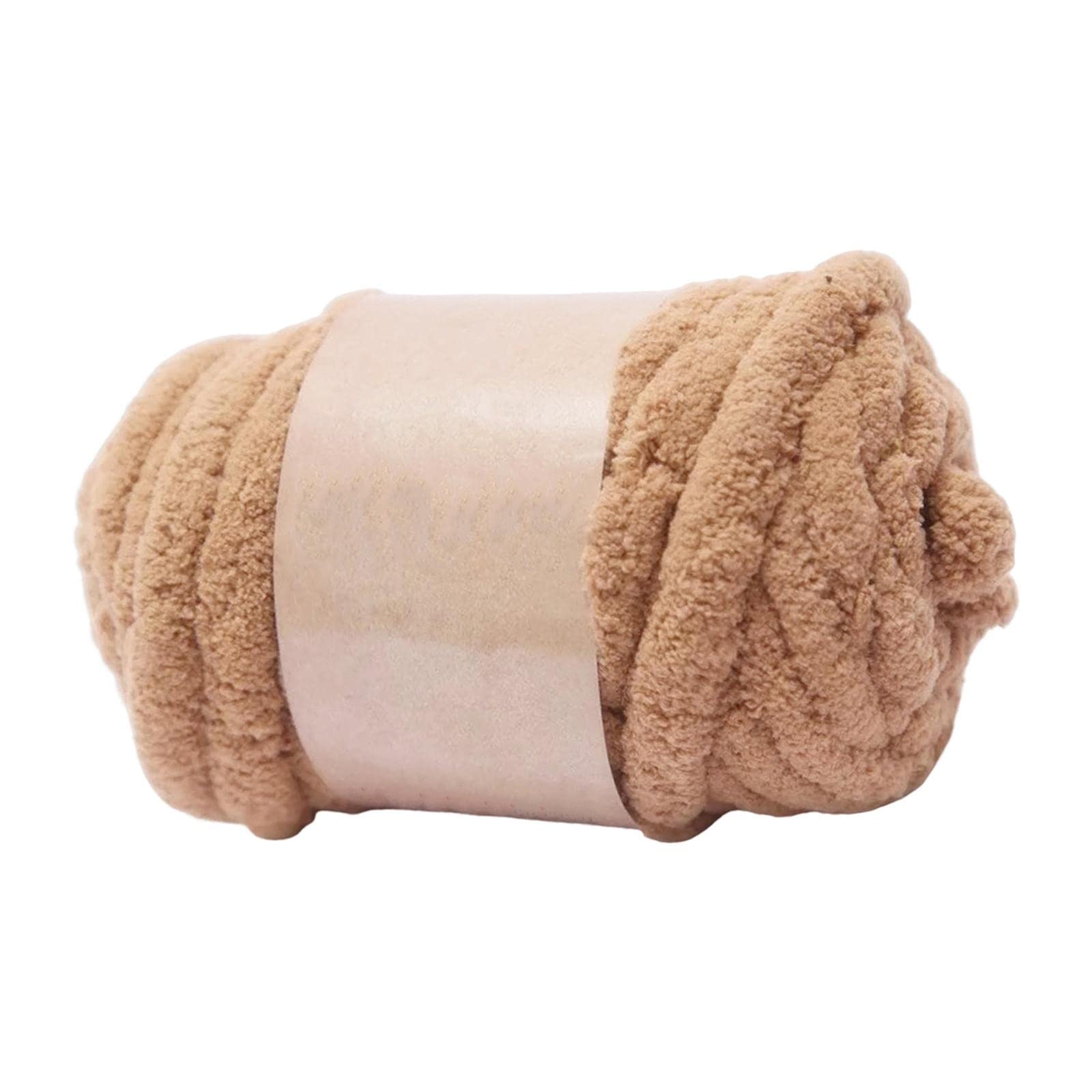 LOVIVER Chunky Wool Yarn Jumbo Yarn for Knitted Blanket, Sweater, Pet Bed - Khaki