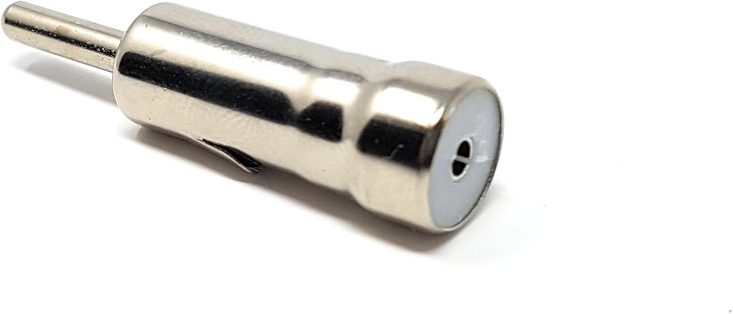 MainCore Car Antenna ISO to Din Plug Radio Stereos Adapter Aerial Adaptor, Silver