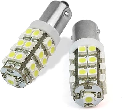 2 x 360° Xenon Red BA9 9-SMD LED Dome Reading Light Bulbs Lamp 5050 BA9s H6W