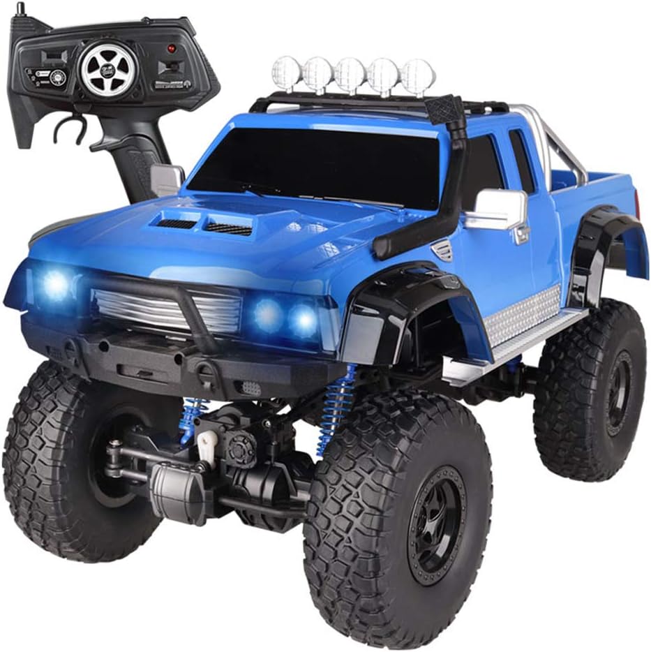 Pinjeer 51 * 28 * 31cm Large Four-wheel Drive Pickup Truck High-speed Remote Control Off-road Climbing Car Children Electric Racing Boy Toy Car Gifts Kids 6+