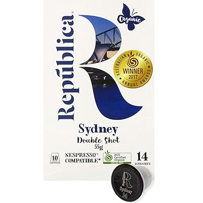 Buy Republica Organic Coffee Capsules For Nespresso Original Machines Sydney 10 Count Fair Trade Single Cup Coffee Pods Level 14 Intensity 10 Biodegradable Capsules Online In Germany B07x26lcyv