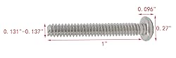FixtureDisplays® 6-32 X 1" Stainless Pan Head
