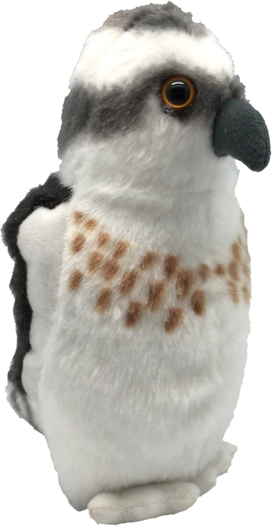 Wild Republic 22216 Balbuzard pêcheur, animal en peluche avec son, cadeaux pour enfants, 13 cm Osprey with Authentic Bird Sound, Soft Toy for Kids, 13cm, Black-White