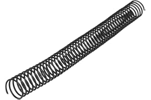 35 Pieces Binder Spines 4:1 Pitch Plastic Spiral Binding Coils 215 Sheets Capacity 25.4mm Diameter 48 Loops Black Binding Spi