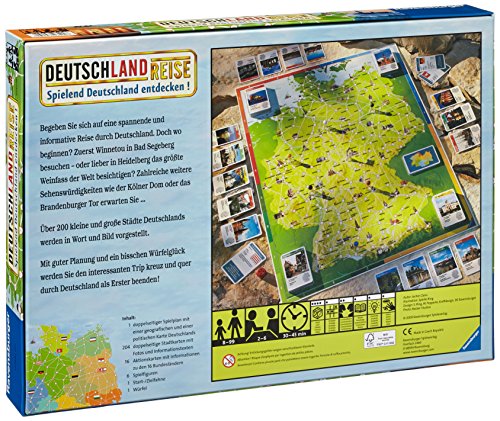 Ravensburger 26492 - Deutschlandreise - Familienklassiker ab 8 Jahren - Gesellschaftspiel, Reise durch Deutschland, für… – Bild 2