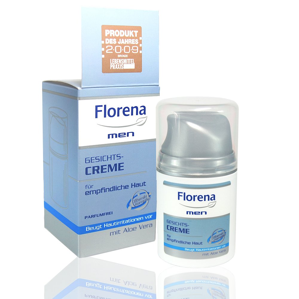 Florena Men Face Cream for Sensitive Skin 50 ml Amazon.co.uk Beauty