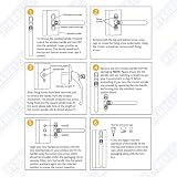 FixRello PVC Window Handle for uPVC Double Glazing - Chrome - Easy Install DIY view 5