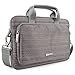 11~11.6 inch Laptop Tablet Case, Evecase Universal Fabric Neoprene Messenger Tote Shoulder Bag for Tablet 12.9inch and Chromebook up to 12 inch size, iPad, and more