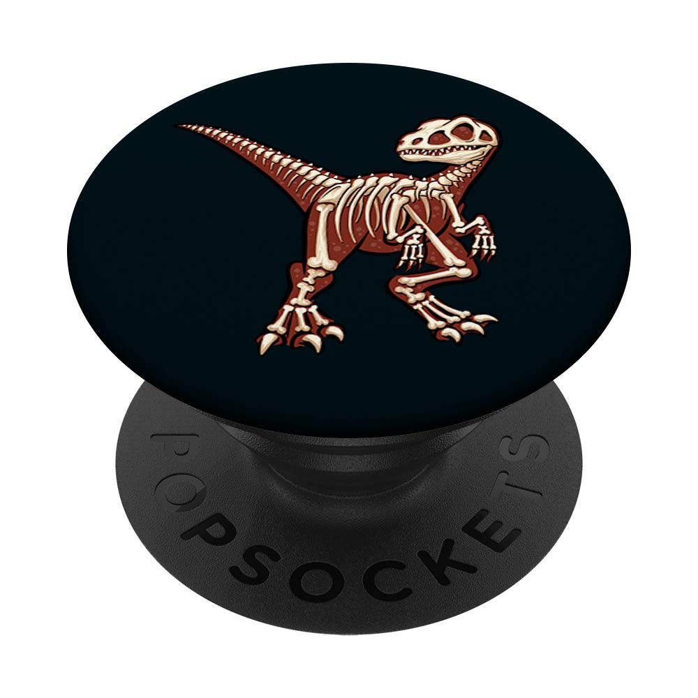 Raptor Bones Velociraptor Skeleton Dinosaur Dino PopSockets PopGrip: Swappable Grip for Phones & Tablets