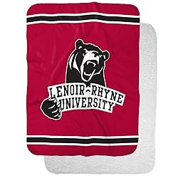 Lenoir-Rhyne University Primary Logo Stripes Sherpa