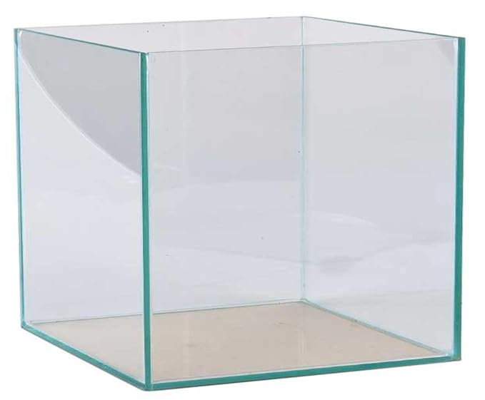 FavoPet 27 Liter Glasaquarium Würfel 30x30x30 cm Glasbecken Nano Aquarium transparent verklebt