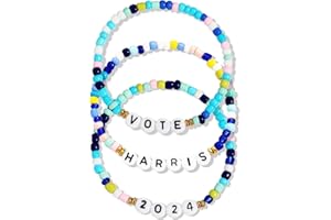 Semoya Kamala Harris 2024 Bracelets President Vote Campaign Kamala Harris Merch Merchandise Bracelet for Women Men