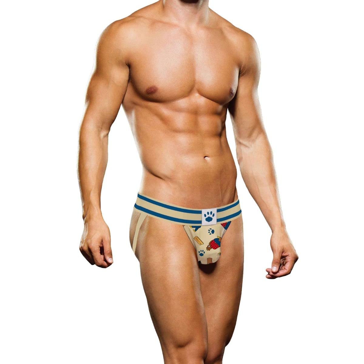 Prowler Lumberbear Themed Jock Strap, Size XS 26"-28" Waist Multi