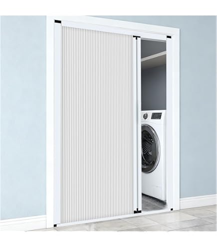 Customizable Honeycomb Folding Door – No-Drill Interior Accordion Room Divider For Bathroom, Bedroom, Balcony (Sizes 30-90 Inches)