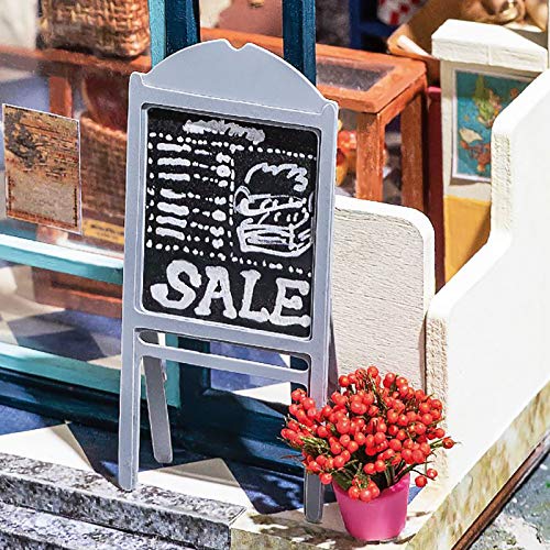 RoWood DIY Miniature Dollhouse Kit, Tiny House Model Kits for Adults