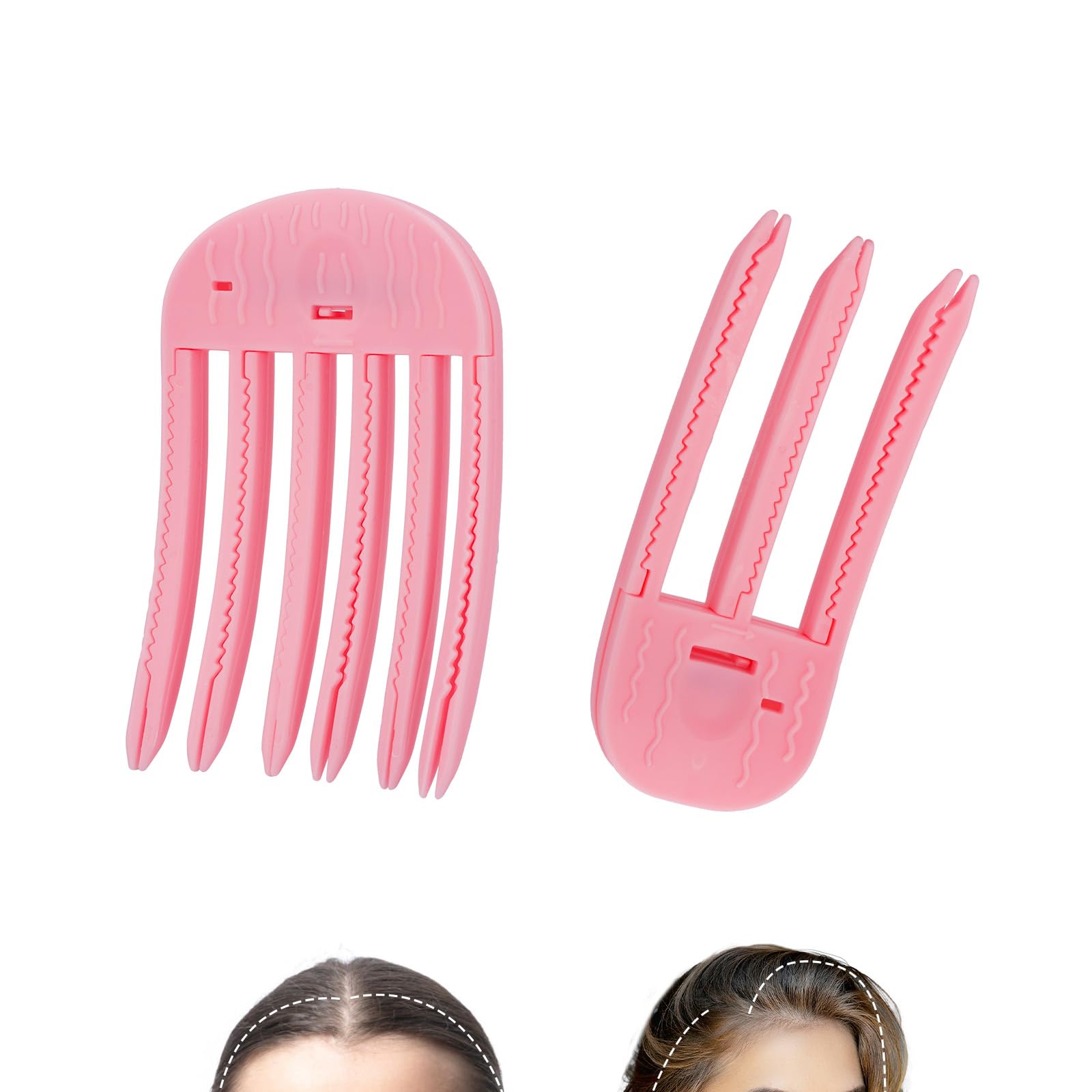 Wind Shaping Styling Comb, No-Trace Hair Volume Clip Pink Hair Root Lifting Clips Volume Hair Comb Hair Volumizer Tool Quick Hair Volumizing Styling Tools for All Hair Types Men Women