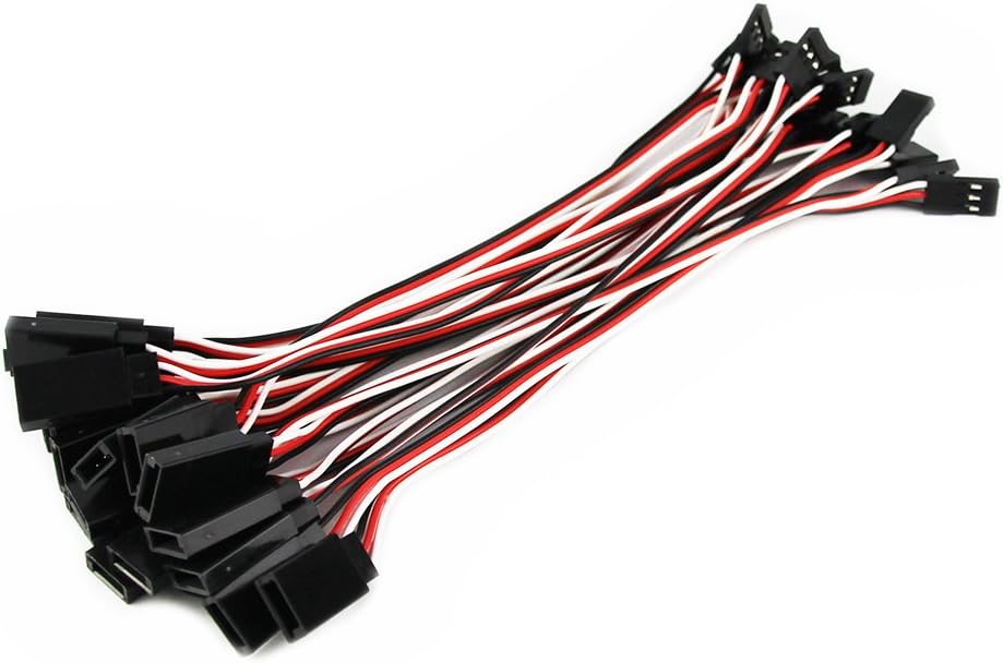 OliYin 20pcs 26# 26AWG 5.90inch 15cm 150mm 30Cores Futata JR Anti-interference Servo Flat Extension Cable Male to Female - Image 4
