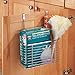 iDesign Axis Over the Cabinet Kitchen Storage Organizer Basket for Aluminum Foil, Sandwich Bags, Cleaning Supplies - Large, Chrome