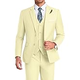 High-End Suits Men Suit Groomsmen Suit Orange Slim Fit 3 Pieces Suit for Men Notched Lapel Jacket Vest Pants
