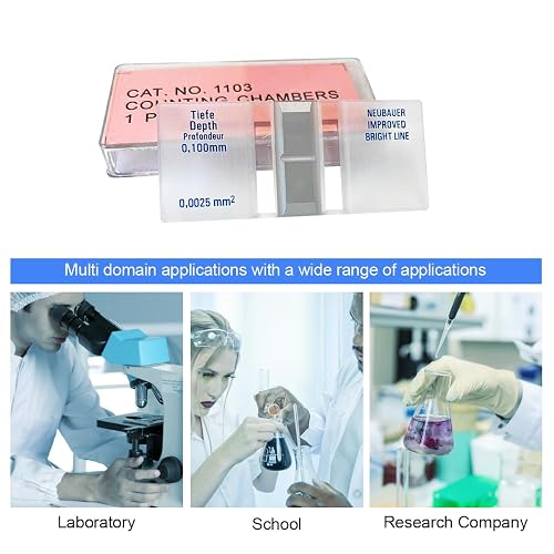 Neubauer Improved Gintison Hemocytometer - Cell Counting Chamber With 2 ...