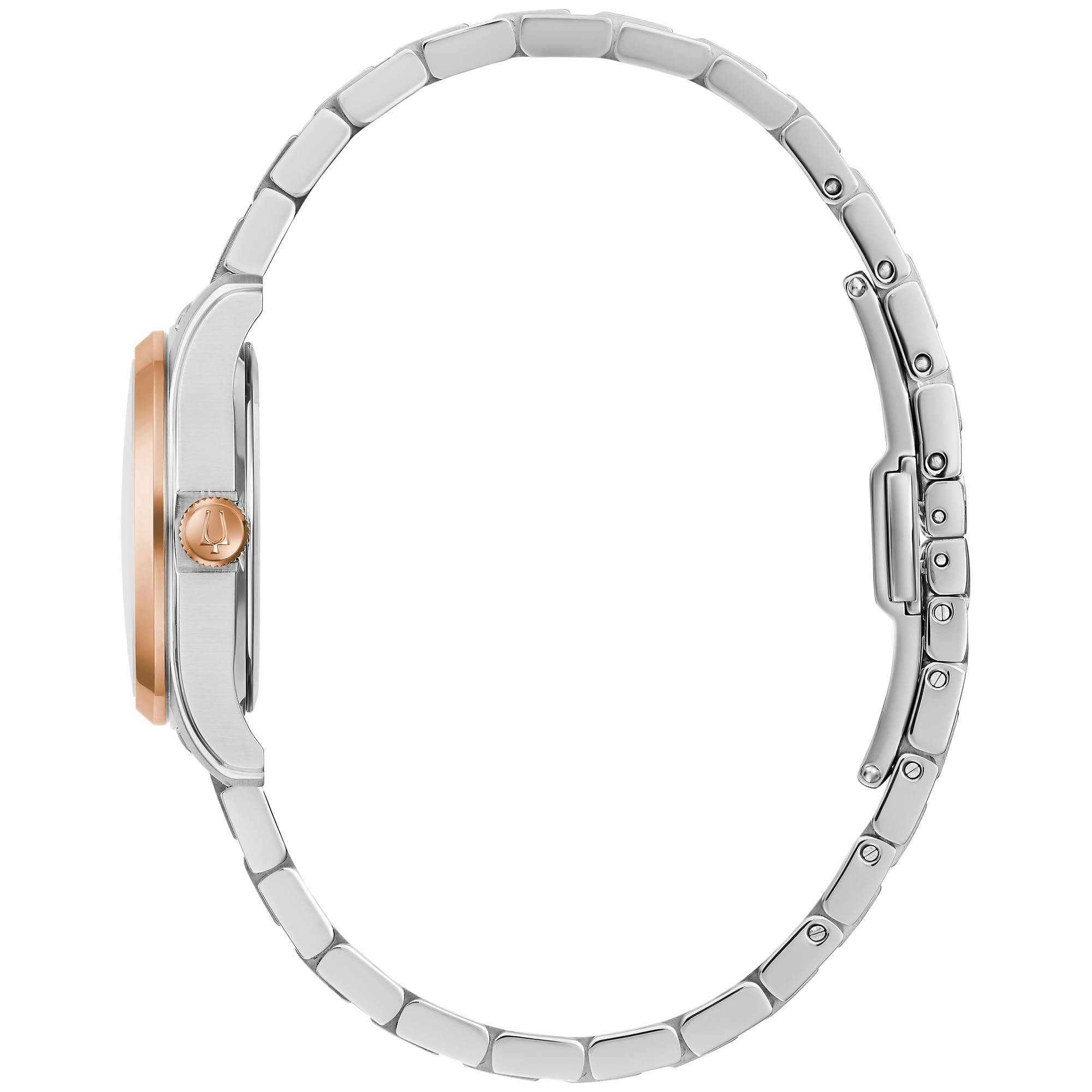 Bulova Ladies Classic Mini Wilton 3-Hand Quartz Silver Stainless Steel Watch, Day Date, 29mm