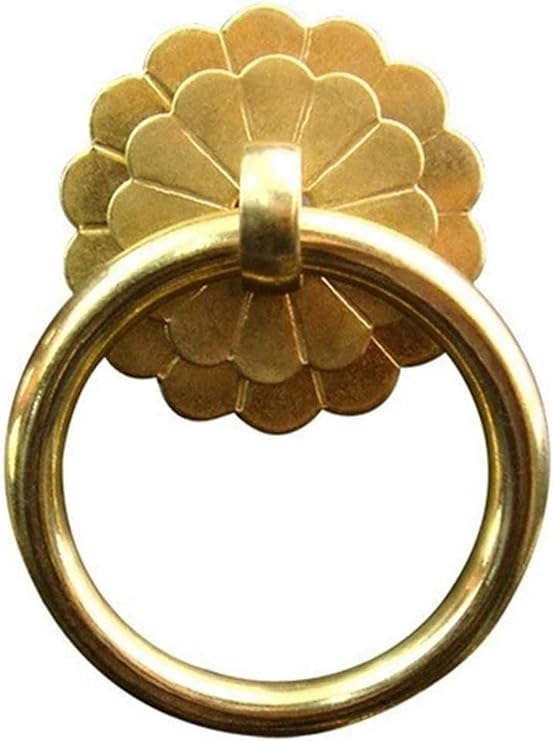 RUXMY Schubladengriff Türgriff Kupfer Pull Ring Möbelzubehör für