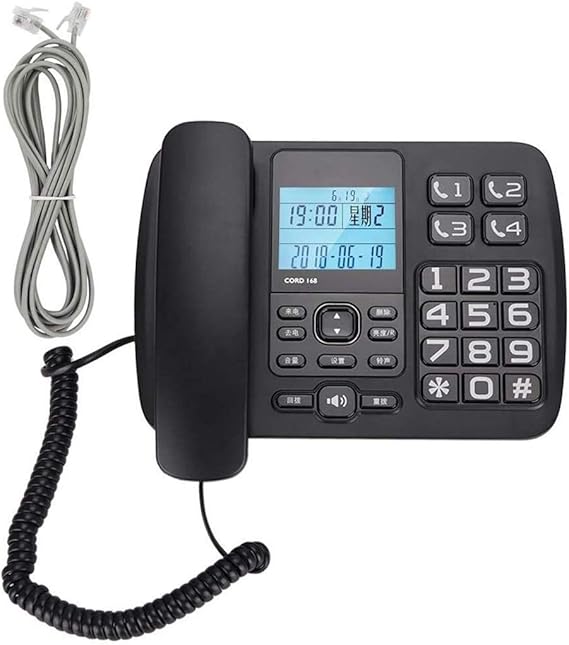WDWL Telephone, Corded Telephones,LCD Caller ID Display