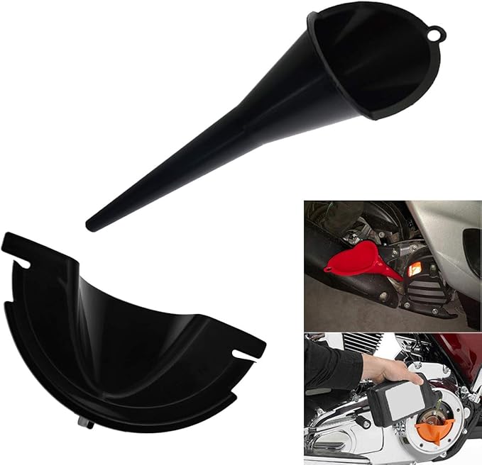 YHMTIVTU Crankcase Fill Funnel Primary Oil Funnel Set for