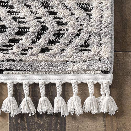 nuLOOM Ansley Moroccan Lattice Tassel Area Rug Pricepulse