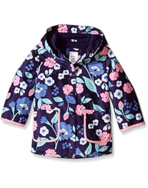 Baby Girls Printed Jersey Lined Rain Slicker