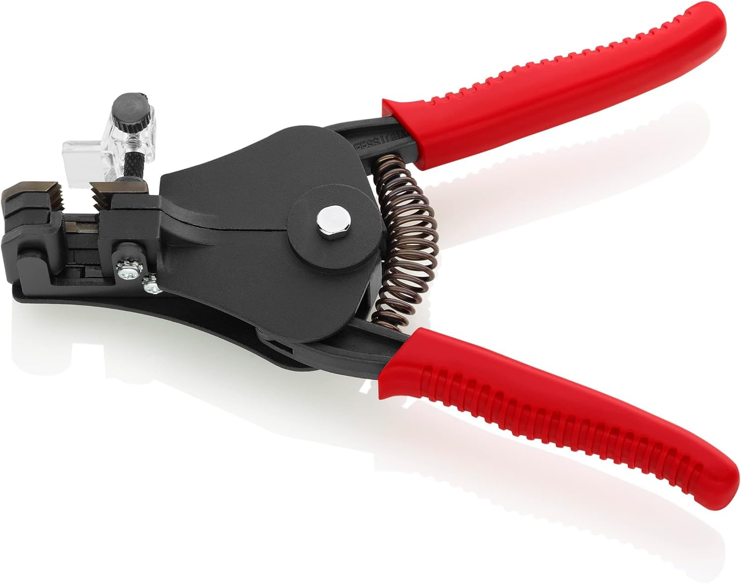 KNIPEX Insulation Stripper with Adapted Blades Black Lacquered with Plastic Grips 180 mm, 12 11 180 EAN