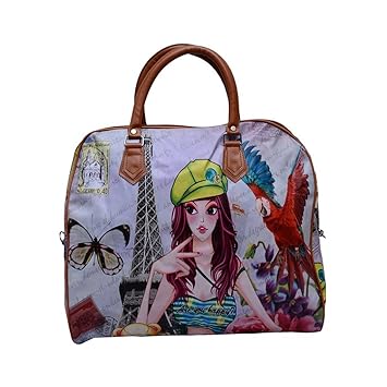 Devil Women Elegant Handheld Digital Print Casual Hobo Shopping Carry Hand Bag