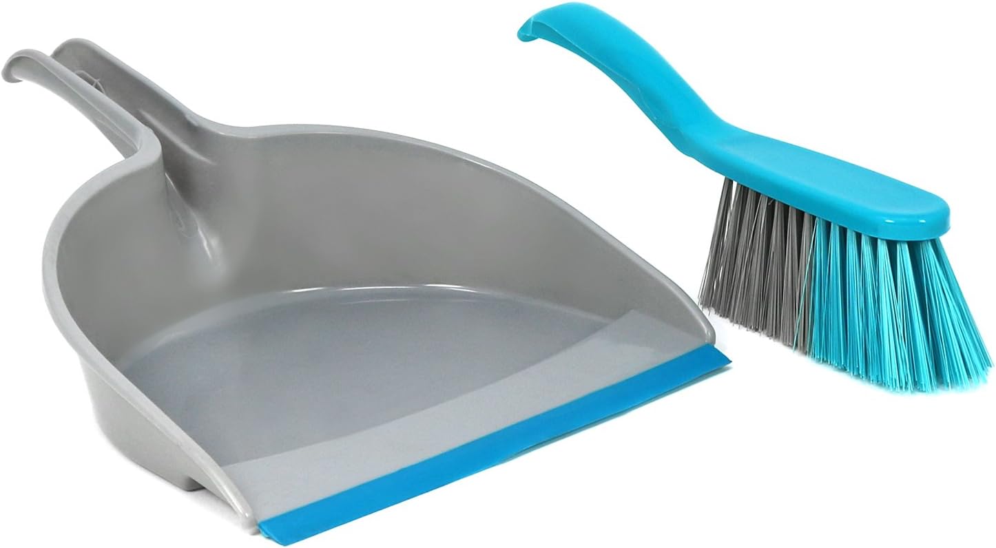 Cepillo de Mano en Gris/Turquesa Conjunto de Barrido Compuesto por