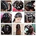 40pcs Bridal Snap Crystal Rhinestone Assorted Bangs Mini Hair Claw Jaw Clip Pin Flower Barrette Accessories for Little Girl Women Baby Toddler Mix Colored (40)