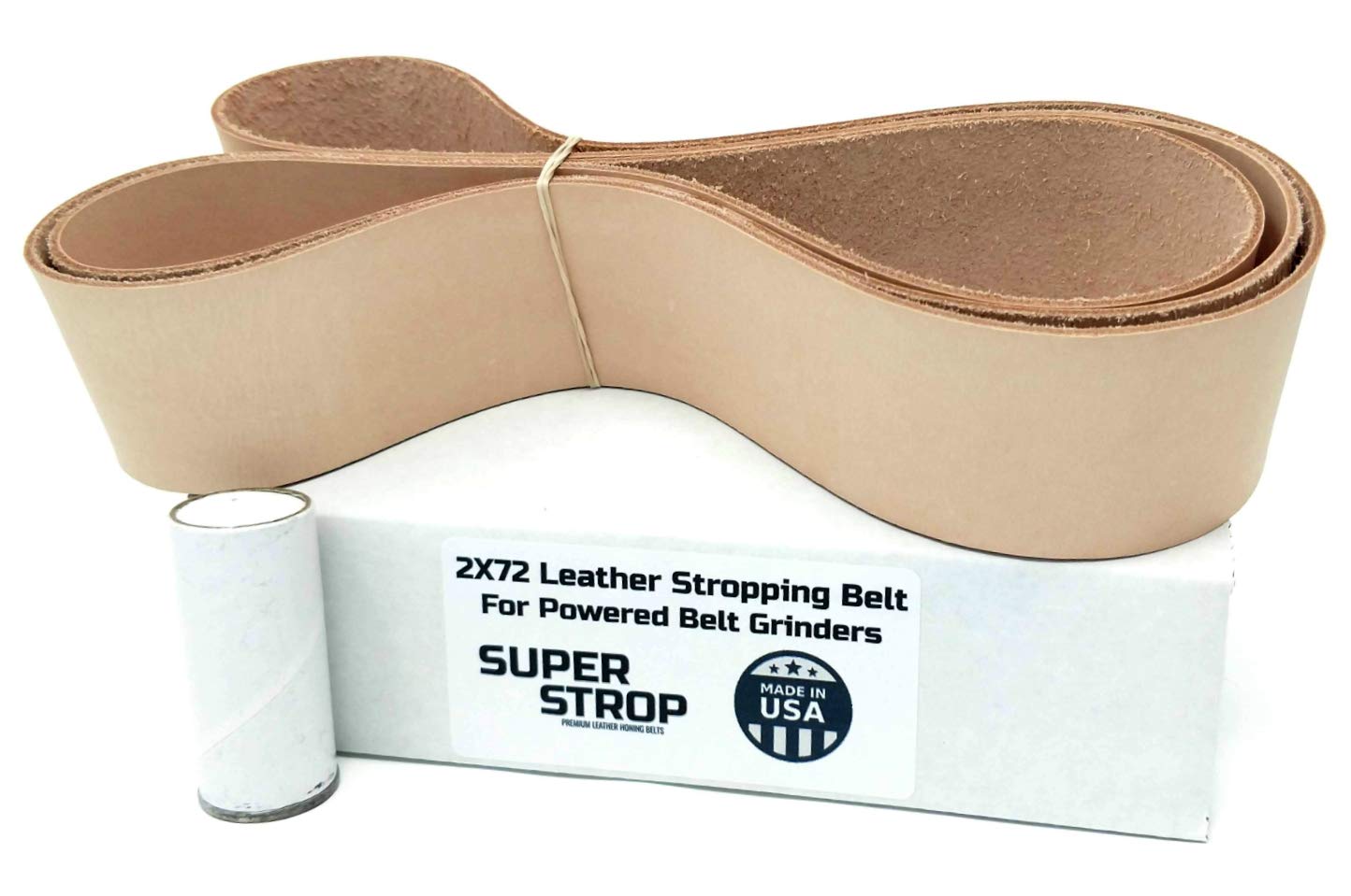 Super Strop 2X72 inch Leather Honing Stropping Belt for 2X72 Belt Grinders