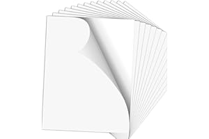 HTVRONT Sublimation Sticker Paper - 20 Pcs Glossy White Waterproof Sublimation Stickers