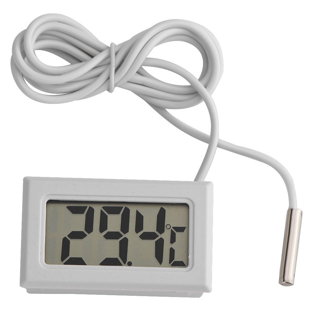 Tihebeyan Mini Digital Thermometer for Freezer and Refrigerator, Wide Range Measuring LCD Display