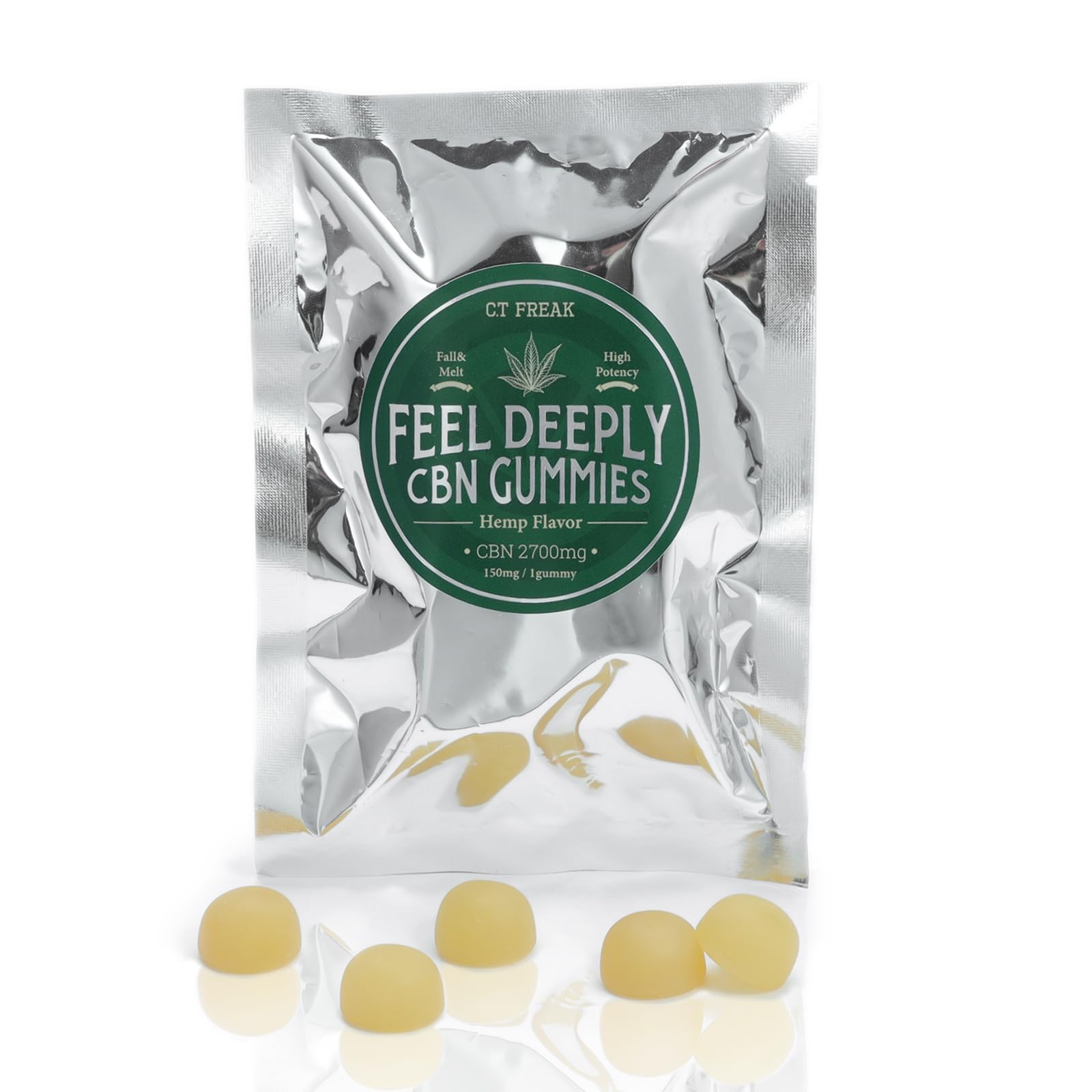 【2粒増量】C.T Freak CBN グミ CBN 150mg /粒 18粒入 詰め替え用 改正基準適合済み 超高濃度 CBN 2700mg グミ CannaTech ヘンプ＆レモンライム味 の商品画像