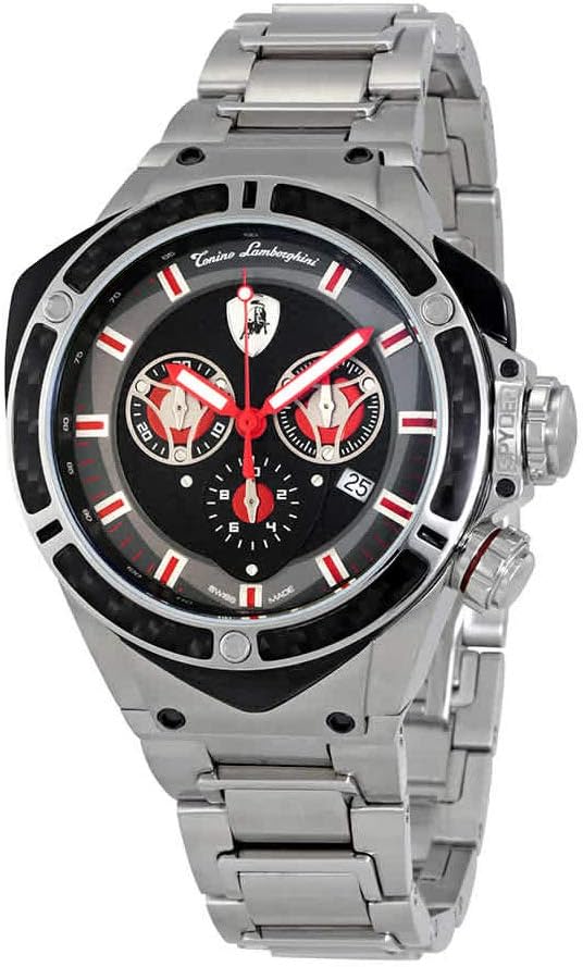 Lamborghini Spyder 3300 Matt Dark Grey Dial Men's Chronograph Watch 3307