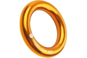 PROND Aluminum Rappel Ring, Climb Perfect Tension Aluminum Alloy O-Ring, 23KN Rappel Rings for Rock Climbing Arborist and Hammock