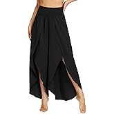 IUGA Flowy Pants for Women Wide Leg High Waisted Palazzo Boho Beach Harem Pants for Casual Dance Summer