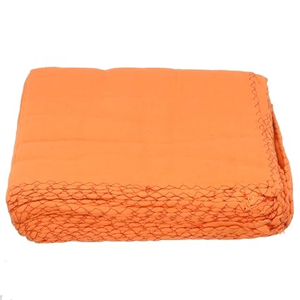 Aaditri 18 x 18 inch Wet & Dry Cotton Cleaning Cloth (Orange) - Pack of 12