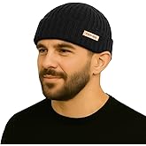 PolarWool™ 100% Merino Wool L/XL/XXL Fisherman Beanie Watch Cap Single Layer 3 Styles Warm Winter Knit Hat for Men Women