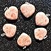 Zenergy Gems CHARGED Natural Himalayan Gemstone Crystal Puffy Heart Pendant Necklace + 20