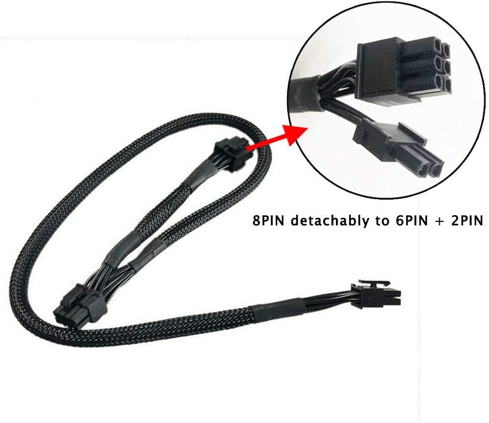 ZAHARA Power Supply Module Cable for EVGA G2 G3 P2 GT Dual 8P 60+16CM for EVGA Replacement Cable - Image 3